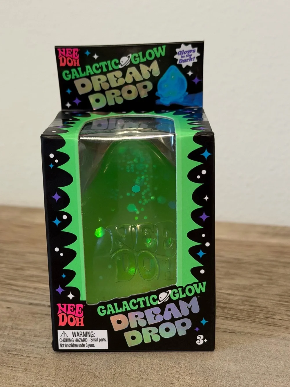 RARE! Limited Edition GLOW In Dark NeeDoh Galactic Glow Dream Drop Fidget Squish